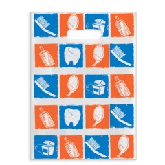 Sherman Dental RED/BLUE DENTAL TOOLS SCATTER BAG 7" x 10"